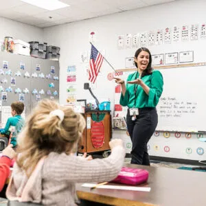 Teacher Speaking to Class